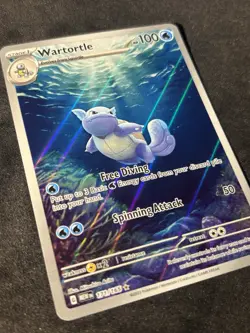 Pokemon TCG Wartortle Holo Illustration Rare Card 171/165 English NM - Image 3