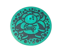 Pokemon Trading Card Games Gloom Green Plastic Coin Japanese - Image 1
