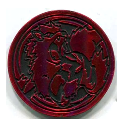 Pokemon Trading Card Games Arcanine Red Plastic Coin Japanese - Image 1
