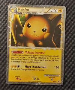 Pokemon TCG Raichu Holo Prime Card 83/90 Undaunted Set HP - Image 1