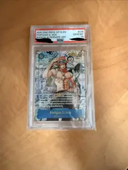 ONE PIECE Card PSA 10 Portgas D. Ace (Manga Alt Art) OP13-119 SEC English 2025 - Image 1