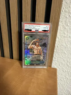 ONE PIECE Card PSA 10 Portgas D. Ace (Manga Alt Art) OP13-119 SEC English 2025 - Image 2
