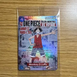[2 LEFT] Bandai One Piece: US Tour Luffy Trading Card - SEALED In Hand - Image 1