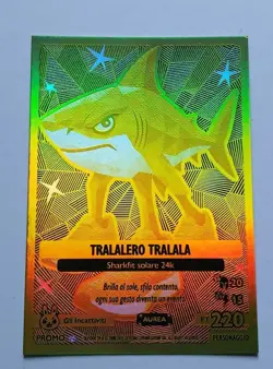 Skifidol Italian Brainrot Anomalia Galattica Card Promo Polygon Aurea Tralalero - Image 1