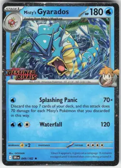 Misty's Gyarados (Prerelease) 049/182 Rare Holo Miscellaneous Cards & Products - Image 1