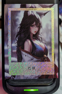 Ahri League of Legends Goddess Story Diary of Love Waifu Trading Card PR-16 - Image 1
