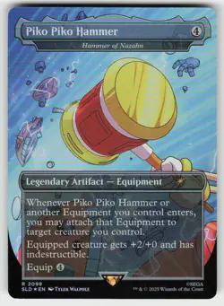 Piko Piko Hammer - Hammer of Nazahn (Rainbow Foil) 2098 MTG Foil Secret Lair - Image 1