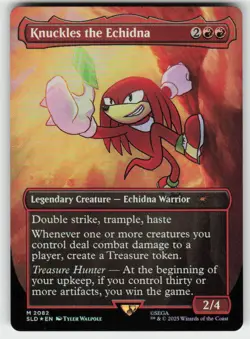 Knuckles the Echidna (Rainbow Foil) 2082 MTG Foil Secret Lair Drop Series - Image 1
