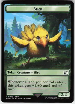 Bird (0016) // Wizard (0014) Double-Sided Token 16 // 14 MTG Normal FINAL FANTAS - Image 1