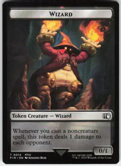 Bird (0016) // Wizard (0014) Double-Sided Token 16 // 14 MTG Normal FINAL FANTAS - Image 2