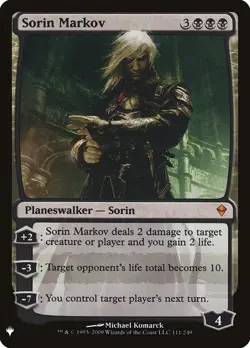 [1x] Sorin Markov (ZEN) Near Mint, English Mystery Booster MTG Magic - Image 1