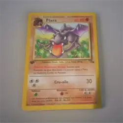 Pokemon Aerodactyl 16/62 Fossil 60 HP Rare Regular French 1999-2000 Wizards - Image 1