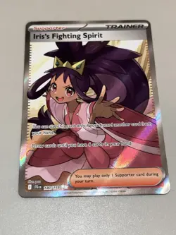Pokemon TCG Journey Together 180/159 Iris's Fighting Spirit Ultra Rare Full Art - Image 3