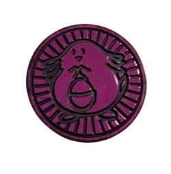 Pokemon Trading Card Games Chansey Purple Plastic Coin Japanese - Image 1