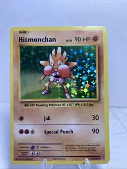 2016 Pokemon XY - Evolutions Hitmonchan #62 Light Play Holo - Image 1