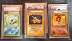 Pokemon Neo Destiny 1st Edition Light Vaporeon Flareon Jolteon PSA 10 Gem Mint🔥 - Image 1