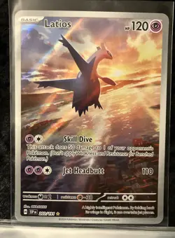 Latios Illustration Rare SV08: Surging Sparks 203/191 Pokemon NM - Image 1