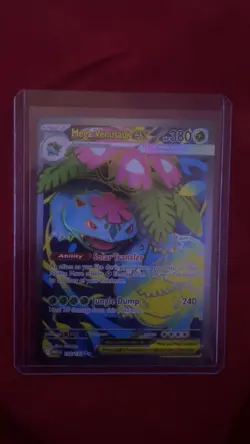 Pokemon Mega Venusaur EX 155/132 Me01: Mega Evolution Full Art Holo Ultra Rare - Image 1
