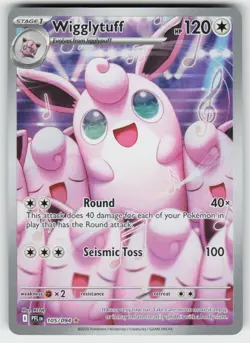 WIGGLYTUFF 105/094 ILLUSTRATION RARE PHANTASMAL FLAMES POKEMON LP - Image 2