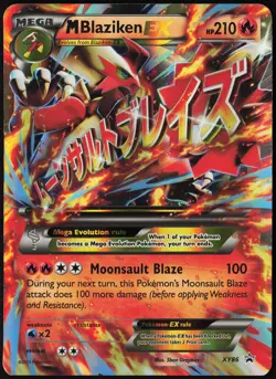 M Blaziken EX XY86 OVERSIZED Jumbo Promo XY Black Star Promos Pokemon - Image 1