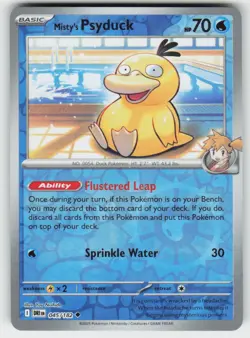Misty's Psyduck 045/182 Reverse Holo Uncommon Destined Rivals Pokemon NM - Image 1