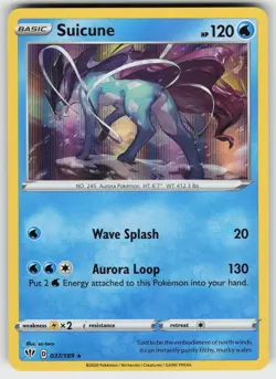 Suicune 037/189 Holo Rare Darkness Ablaze Pokemon NM - Image 1