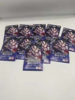 One Piece TCG: The Azure Sea's Seven Sleeved Booster OP-14 English - Lot of 10 - Image 1