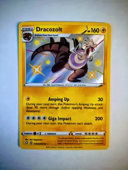Pokemon card Dracozolt SV045/SV122 2021 Rare Holo Shiny Vault Shining Fates N/M - Image 1