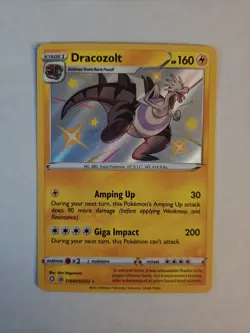 Pokemon card Dracozolt SV045/SV122 2021 Rare Holo Shiny Vault Shining Fates N/M - Image 4