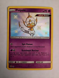 Pokemon Card Poipole SHINY SV19/SV94 Hidden Fates N/M or better Holo Foil Rare - Image 2