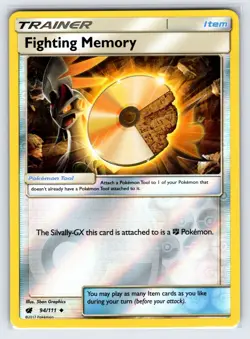 Fighting Memory 94/111 2017 Crimson Invasion Pokemon Card Reverse Holo - Vlp - Image 1