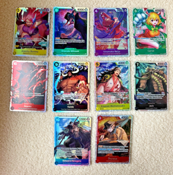 One Piece CCG ENGLISH SR CARD LOT OF 10 NM/M - Image 1