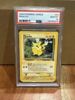 1999 POKEMON JUNGLE #60 PIKACHU PSA 10 - Image 1