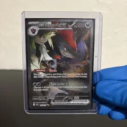 Pokemon TCG N's Zoroark ex 185/159 Journey Together Holo SIR NM+ CONTENDER! - Image 2