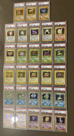 Pokemon Vintage Holo Lot – 28 PSA Graded Holos – WOTC Era (1999–2003) - Image 1