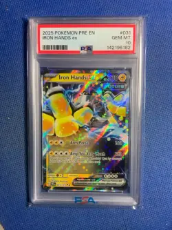 Pokemon TCG Iron Hands ex 031/131 SV: Prismatic Evolutions PSA 10 - Image 1