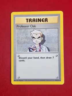 Pokemon TCG Professor Oak Base Set 88/102 Regular Unlimited Uncommon Vintage NM - Image 1