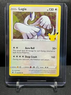 Lugia 022/025 Holo Rare Pokemon 2021 Celebrations NM - Image 1