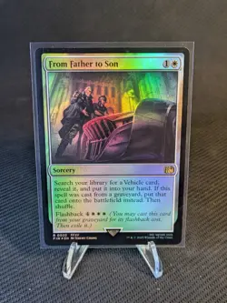 MTG From Father to Son Final Fantasy Card in NM/M Condition Foil - Image 1