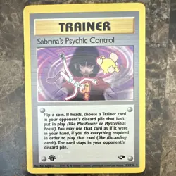 Pokemon TCG Sabrina's Psychic Control Gym Challenge 121/132 1st Edition NM/LP - Image 1