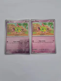 Pokemon Reverse Holo & Non-Holo Natu 071/182 Paradox Rift Bundle - Image 1