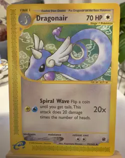 Pokemon Card - Dragonair Expedition 75/165 Uncommon NM - Image 1