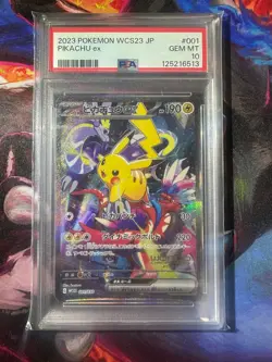 Pikachu ex 001/030 Yokohama World Championships PSA 10 Gem Mint Pokemon TCG - Image 1