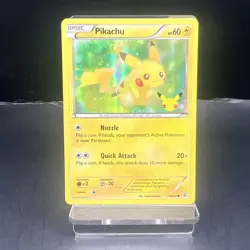 Pokemon Card Pikachu 26/ 83 XY Generations 20th Anniversary Stamped Promo L/P - Image 1