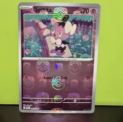 Pokemon Gothita Master Ball Pattern Holo Card 041/086 Sv: White Flare English - Image 1