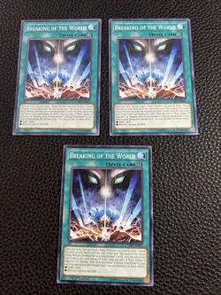 Breaking Of The World (X3) Yugioh Mixed Lot - Image 1