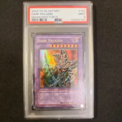 PSA 9 2003 Yu-Gi-Oh! MFC Dark Paladin (Reprint Artwork) #105 Mint - Image 1