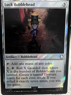 Luck Bobblehead Universes Beyond Fallout Artifact Uncommon Foil 0663 2024 MTG - Image 1