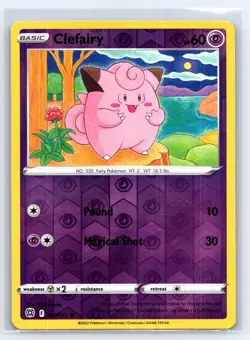 2022 Pokemon TCG - Brilliant Stars - Reverse Holo - Clefairy 53/172 - Image 1