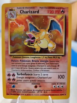 Pokemon 2000 Base Set Unlimited Italian #4 Charizard-Holo - Image 1
